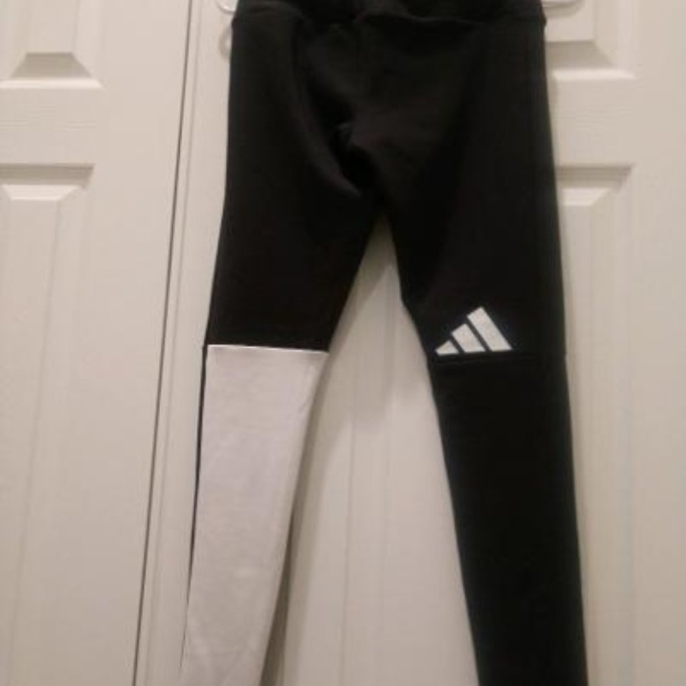 Adidas - Double Waistband Leggings w/Opposing Leg Colors